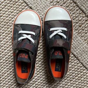 Polo by Ralph Lauren Kids' Black and Orange Sneakers